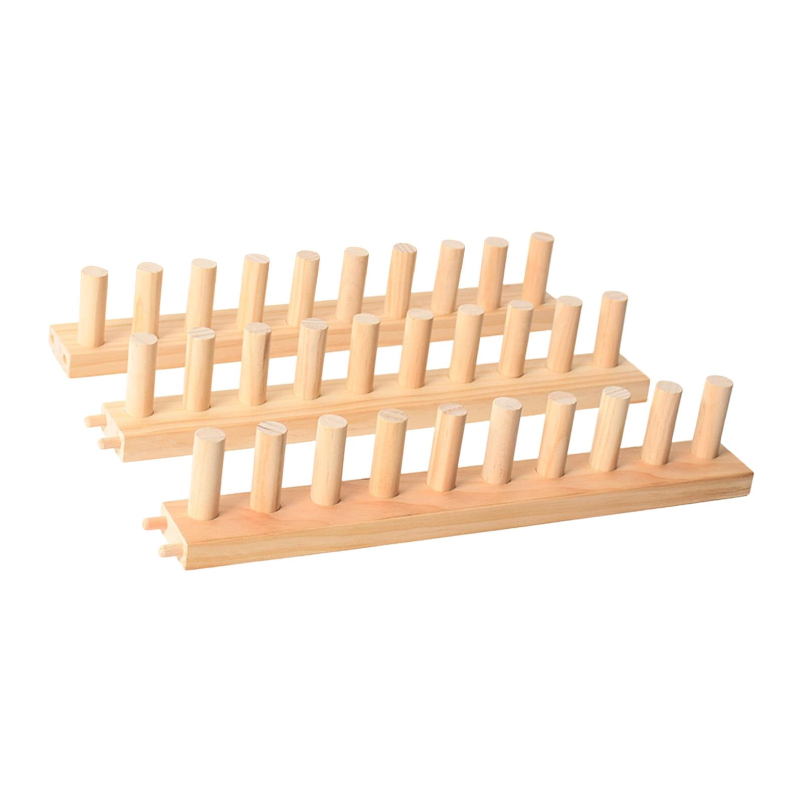 Wxqbjtam 3-Piece Set: Thick Blanket Loom, Hand Knitting Board, Extendable Wooden Loom for