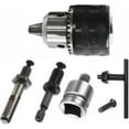 thumbnail image 1 of Juego de llaves de cambio rápido para portabrocas de conversión de taladro eléctrico de 1,5 a 13 mm con adaptador 1/2-20 UNF y SDS Plus, 1 of 5
