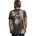 thumbnail image 4 of Roark Men's Fear The Sea Tie Dye Premium Tee T-Shirt in Dusty Green Shibori (X-Small, Dusty Green Shibori), 4 of 5