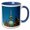 Blue/White, variant on 3drose, Denmark. Copenhagen. Slotsholmen. Borsen, the Old Stock Exchange., 11oz Two-tone Green Mug
