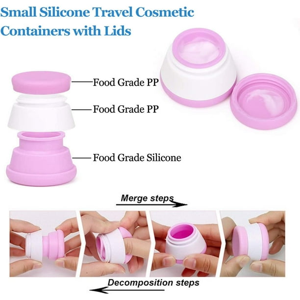 Pot en Silicone refermable pour Crèmes et Produits de beauté (20 ml), Trousses / Flacons