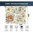 thumbnail image 3 of Flower Floral Kitchen Curtains 2 Panels 27.5W x 39H Rod Pocket Yellow Plant Boho Mustard Botanical Spring Vintage Small Short Door Decor Laundry Window Drapery Treatment, 3 of 6