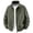 Dark Green, variant on Men's Sports Shell Jacket Zip-Up Lapel Lightweight Windbreaker Zipper Pockets Fall Spring Outdoor Recreation Coats Big and Tall Gray L