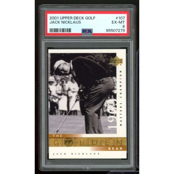 Jack Nicklaus 2001 Upper Deck Golf #107 PSA 6