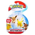 thumbnail image 1 of Wicked Cool Toys Pokemon Battle Ready! Pikachu vs Eevee Battle Figure Pack, 1 of 1
