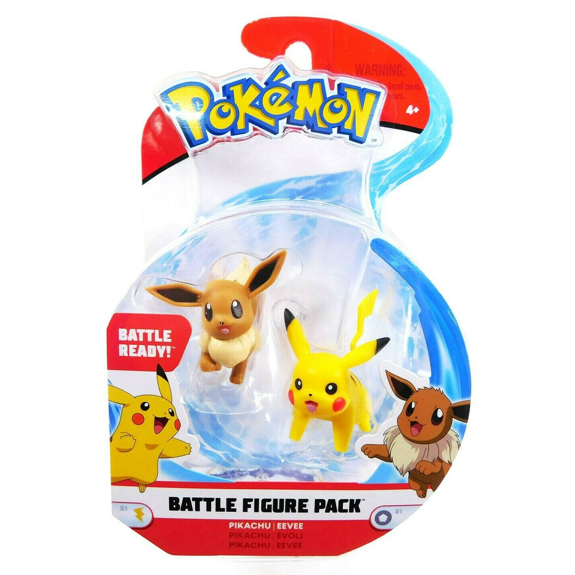 Wicked Cool Toys Pokemon Battle Ready! Pikachu vs Eevee Battle