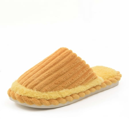 

JACKSHIBO Memory Foam House Slippers for Women Men Soft Floor Fuzzy Slippers