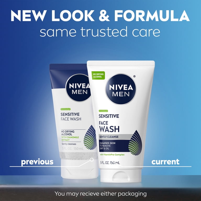 Nivea Men Sensitive Face Wash With VitaminPro Complex, 5 fl oz photo 2