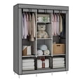 thumbnail image 1 of Closet Ropero Rack Armable Guardaropa Recamara Organización Color Gris Claro, 1 of 6
