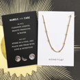 thumbnail image 4 of Gargantilla de cadena fina con cuentas satélite en oro, oro rosa o plata | joyería minimalista y delicada dorado, 4 of 4