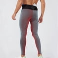 thumbnail image 6 of Dovford Men's Ribbed Knit Compression Pant Cotton Thermal Leggings, 6 of 6