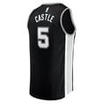 thumbnail image 3 of Men's Fanatics Stephon Castle Black San Antonio Spurs 2024 NBA Draft Fast Break Player Jersey - Icon Edition, 3 of 3