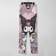 thumbnail image 4 of Kuromi And My Melody Womens Comfy Pajama PJ Pants Lounge Pants Sleepwear Drawstring PJ Bottoms Pants, 4 of 7