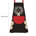 thumbnail image 3 of Harpily Apron Sleeve Women Kitchen Apron With Hand Wipe Pockets For Cooking Baking Wipeable Oil Proof Wreath Rabbit Kitchen Nail Shop Apron, 3 of 4