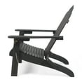 thumbnail image 3 of Cara Outdoor Acacia Wood Foldable Adirondack Chairs, Set of 2, Dark Gray, 3 of 6