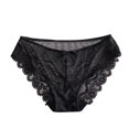 thumbnail image 2 of HUPOM Panties Girls Panties Briefs Leisure Tie Seamless Waistband Black XL, 2 of 6