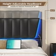 thumbnail image 3 of AOGLLATI Queen Bed Frame with Headboard and 4 Storage Drawers Platform Bed Frame with Led Light & 2 USB Ports No Box Spring Needed, 3 of 8