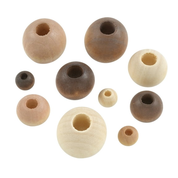 Wooden Round Beads by Bead Landing