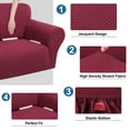 thumbnail image 4 of PiccoCasa Stretch Sofa Slipcover Washable Furniture Covers for Dogs Burgundy Small, 4 of 7