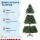 thumbnail image 3 of Towallmark Árbol de Navidad Artificial Ultragrueso de 7,5 Pies con Soporte Plegable y 1450 Puntas de Ramas, Color Verde, 3 of 8