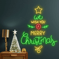 thumbnail image 2 of Glowneon We Wish A Mery Christmas Neon Sign, Christmas Decoration, 2 of 4