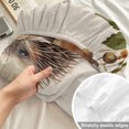 thumbnail image 4 of Queen Size Fitted Sheet Set - Fall Mushroom Hedgehog 3 Piece Bedding Sets 16" Deep Pocket Fitted Sheet with 2 Pillowcases, Thanksgiving Rustic Brushed Microfiber Hotel Luxury Bed Sheets, 4 of 9
