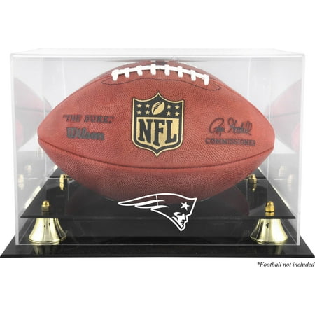 New England Patriots Team Logo Football Display Case