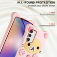 thumbnail image 4 of for Samsung Galaxy A54 5G 3D Kawaii Cute Cartoon Bear Cool Fun Funny Bear Soft TPU Case Silicone Cover For Samsung Galaxy A54 6.4", 4 of 6