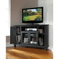 thumbnail image 3 of Crosley Cambridge 48" Corner TV Stand in Black, 3 of 5