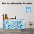 thumbnail image 2 of solautey 45" Large Portable Foldable Bathtub Adult, Separate Family-Friendly SPA Therapy Tub Soaking, Hot SPA & Ice Bath Tub(45.3“x23.62”x19.69“), 2 of 7