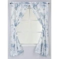 thumbnail image 4 of Kashi Home Fabric Canvas Window Curtain Panels for Small Window, Floral Design, 54" x 58", 4 of 5