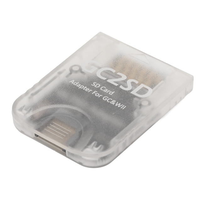 Lecteur de Carte Sd, Console de Jeu Professionnelle Portable Adaptateur de Carte Micro Stockage Adaptateur de Lecteur de Carte Mémoire avec Lecteur de Carte GC2SD Plug and Play pour GC