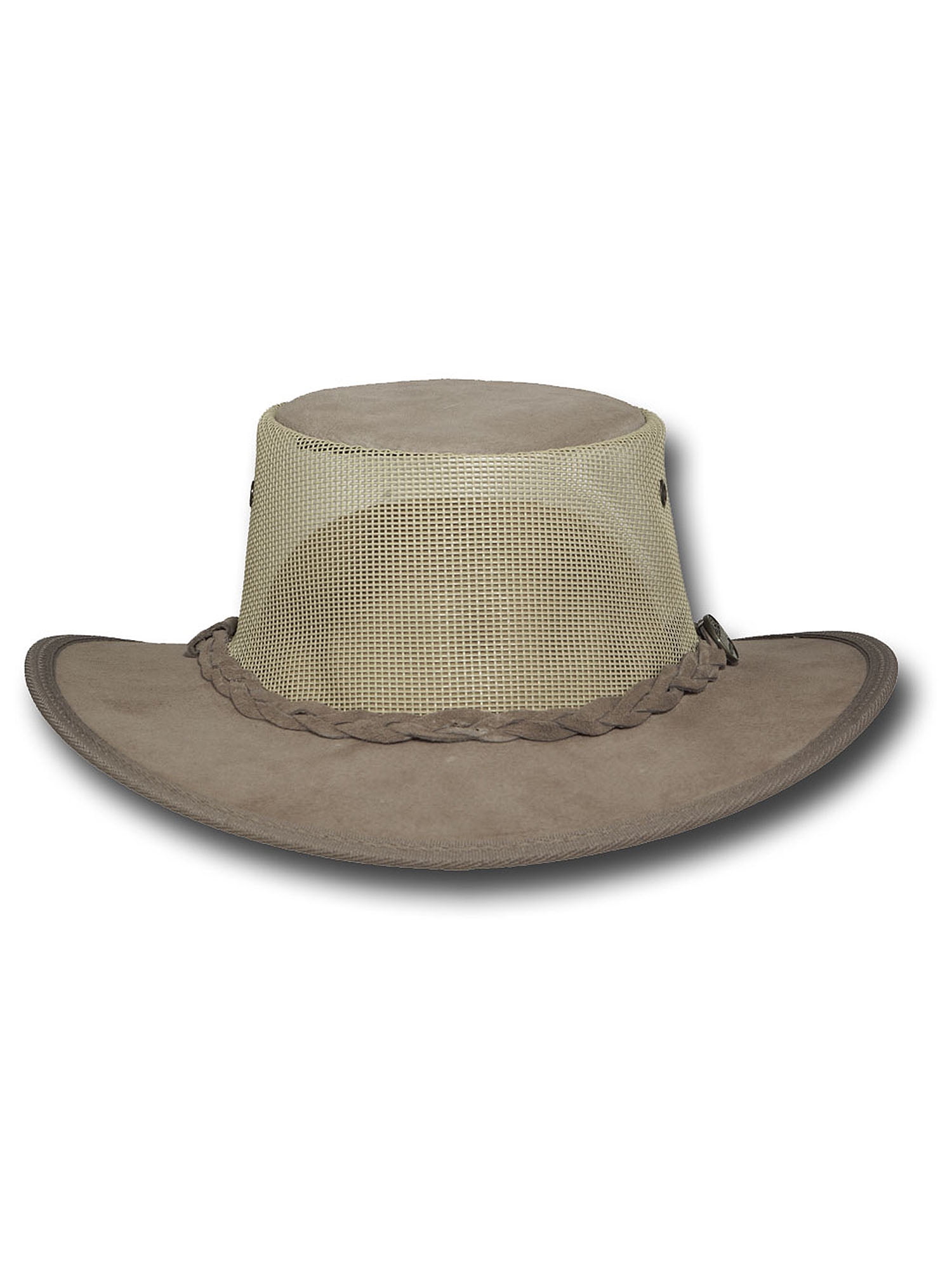 Barmah Hats Foldaway Cooler Leather Hat 
