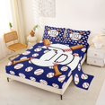 thumbnail image 2 of Erosebridal Baseball Gamer D Personalized Initial Queen Sheet Sets 4 Pieces for Boys Girls,Sport Theme Bed Set for Teens,Microfiber Bedroom Decor, 2 of 5