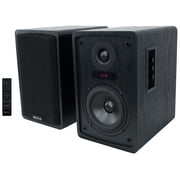 Rockville ELITE-5B Bluetooth Bookshelf Speakers – 800W, 5.25" Drivers, Optical & USB Inputs, Dual Mic Inputs, Black Finish