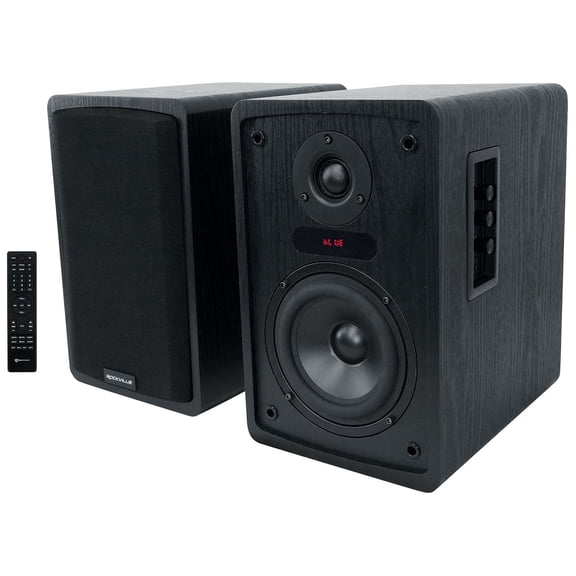 Rockville ELITE-5B V3 5.25" Powered Bookshelf Speakers with Bluetooth 800W Peak Power 5.0 Black