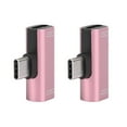 thumbnail image 2 of USB Adapter, Easy To Use 5 Colors Choice Foldability 2 In 1 Converter Splitter Aluminum Case Material  For Remote For Charging For Calling Silver,Black,Gold,Red,Pink, 2 of 8