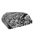 thumbnail image 1 of Black and White Floral Foot Rest, Tropical Monochrome Art Graphic with Jungle Flowers and Leaves, Non-Slip Backing Ergonomic Memory Foam Leg Support for Office, Black and White, by Ambesonne, 1 of 5