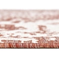 thumbnail image 5 of Rugs.com Jill Zarin Outdoor Collection Rug – 4' Round Rust Red Flatweave Rug Perfect For Kitchens, Dining Rooms, 5 of 8