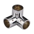 thumbnail image 2 of Conector de tubo redondo, montaje de tubo, bricolaje, práctico, de metal para montaje de tubos de 1 pulgada y 25 mm 3 vías, 2 of 9