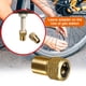 thumbnail image 1 of El adaptador de latón utiliza una bomba estándar o un compresor de aire para inflar los neumáticos. Wmkox8yii jkg491, 1 of 9