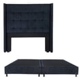thumbnail image 1 of Base de Cama King Size Dicasa Niza con Cabecera Titan Azul Marino, 1 of 8