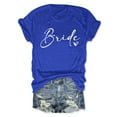 thumbnail image 2 of Youmylove Womens Tops T Shirt Team Bride T Shirt Bride Shirts Bridesmaid Single Party T Shirts, 2 of 3