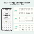 thumbnail image 4 of SUPVAN T50M Plus Bluetooth Label Maker Machine with 3 Tapes, High Printing Clarity, Versatile App with 40+ Fonts and 450+ Icons, Inkless Labeler for, 4 of 6