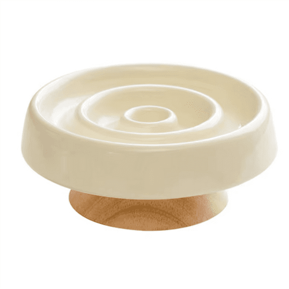 HOT Ceramic Dog Slow Feeder Bowl Anti-Gulping Cat Food Dish Bowls Pet Puzzle Puppy Dogs Feeding Container