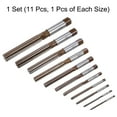 thumbnail image 5 of Uxcell 11pcs Hand Reamers Set 3mm-20mm H8 Metric Alloy Steel Reamer Bit Straight Flutes Reaming Tool, 5 of 6