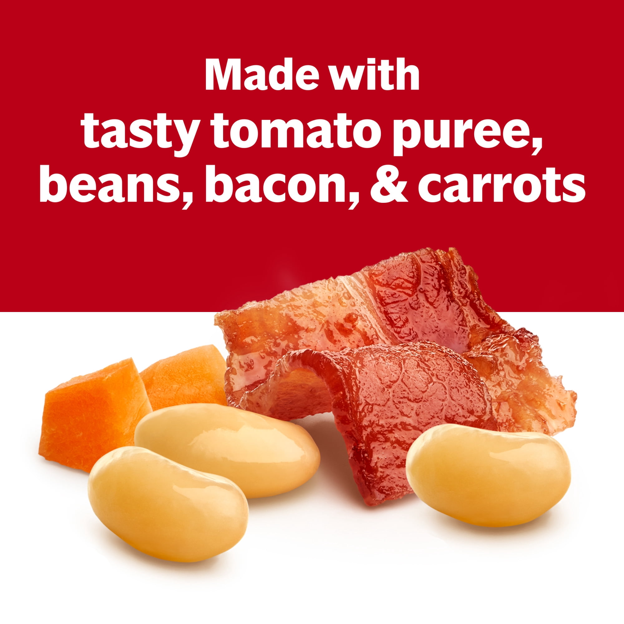 (6 pack) Campbell's Condensed Bean with Bacon Soup, Natural Smoke Flavoring Added, 11.25 oz Can