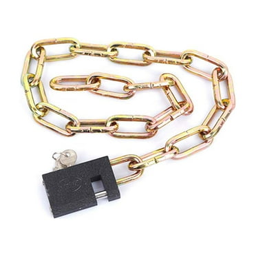 Sparsain Bike Chain Lock, Heavy Duty High Security Anti-Theft Universal for Motorcycle Gate Fence Garage Glass Door (60cm)