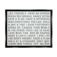 thumbnail image 5 of Stupell Industries Like Yourself Inspirational Typography Wall Art Jet Black Framed Floating Canvas Wall Art, 24x30, by Andrea James, 5 of 5