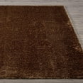 thumbnail image 5 of Luxe Weavers Fluffy Shag Brown 5x7 Area Rug Plush Bedroom Carpet, 5 of 10